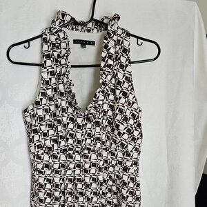 Tiana B - Brown and Beige Dress